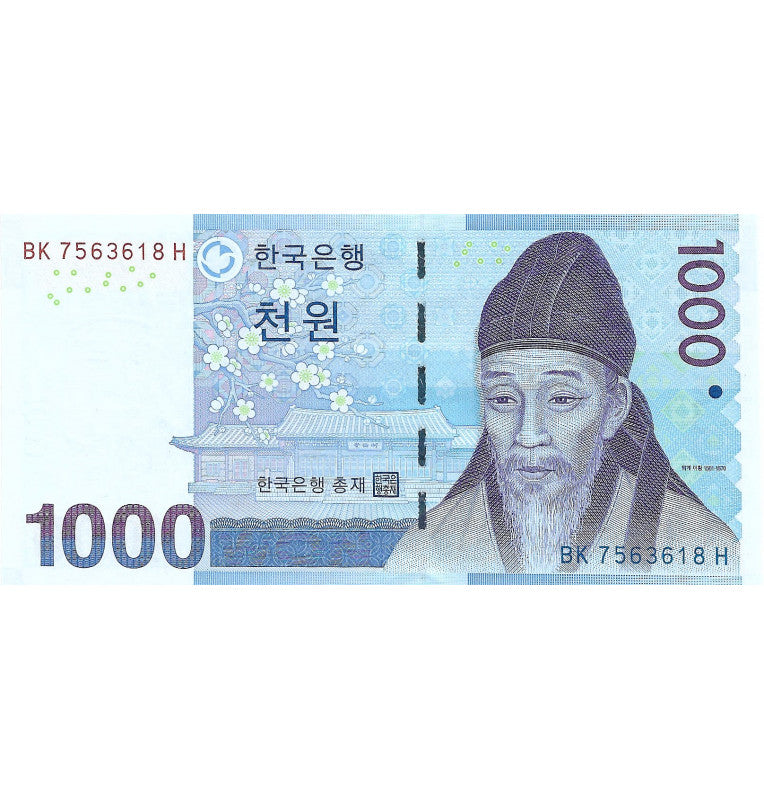 South Korea 1,000 Won 2007 ND Pick 54a