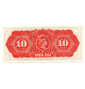 Costa Rica 10 Pesos Pick S164r. NO UNC