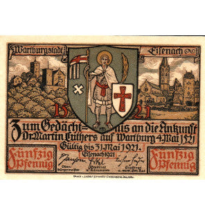 Eisenach Set 6 Notgelds 1921