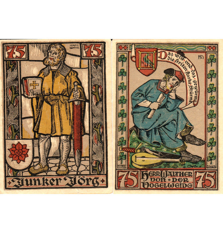 Eisenach Set 6 Notgelds 1922