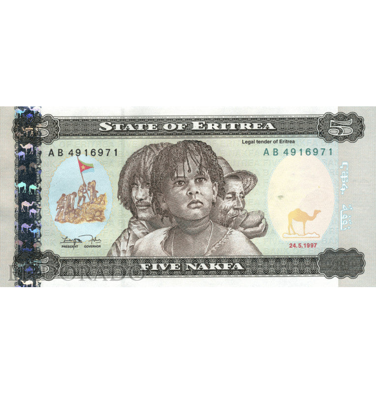 Eritrea 5 Nakfa 1997 Pick 2