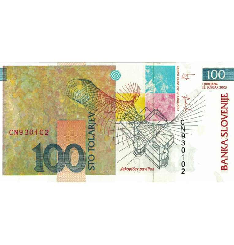 Slovenia 100 Tolarjev 2003 Pick 31a