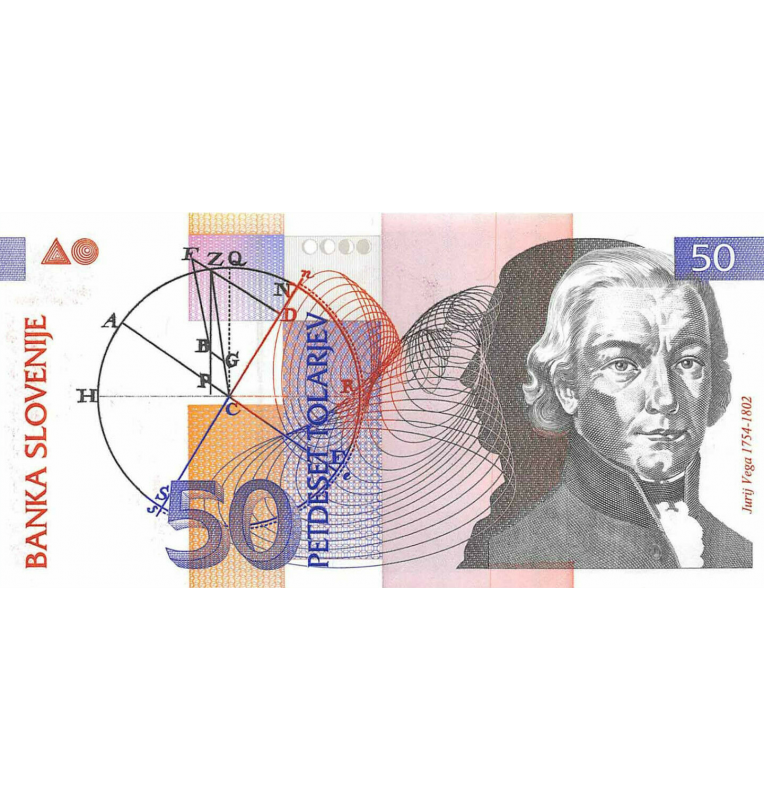 Slovenia 50 Tolarjev 1992 Pick 13