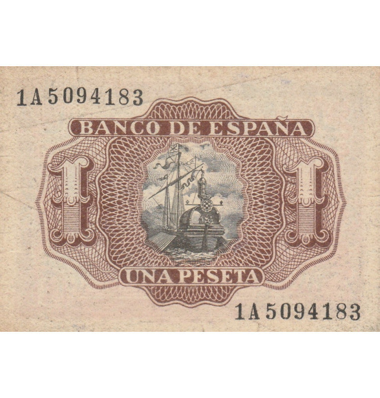 Spain 1 Peseta 1953 Pick 144 NO UNC