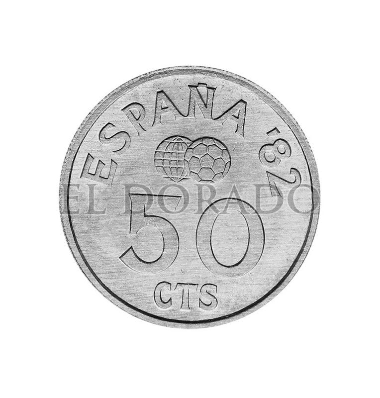 Spain 50 Cents 1980 KM 815
