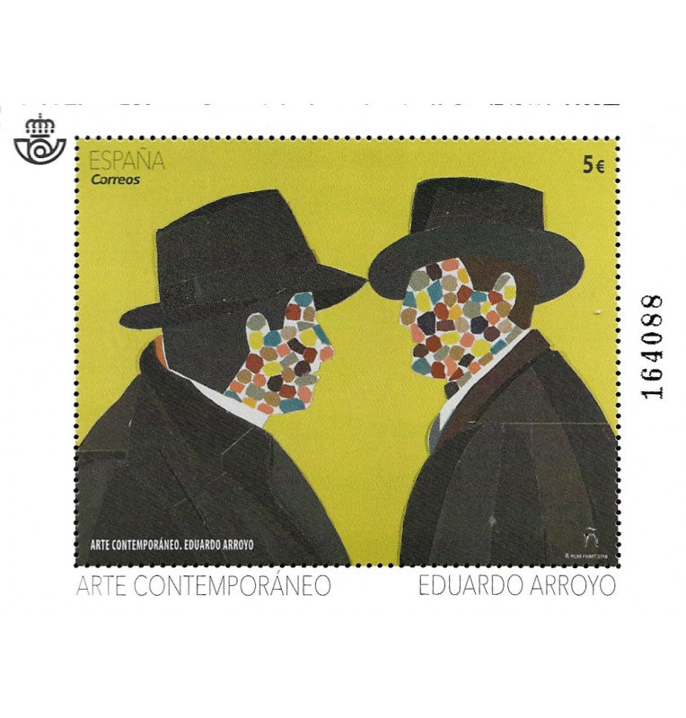 Spain mail, stamp Contemporary art. Eduardo Arroyo