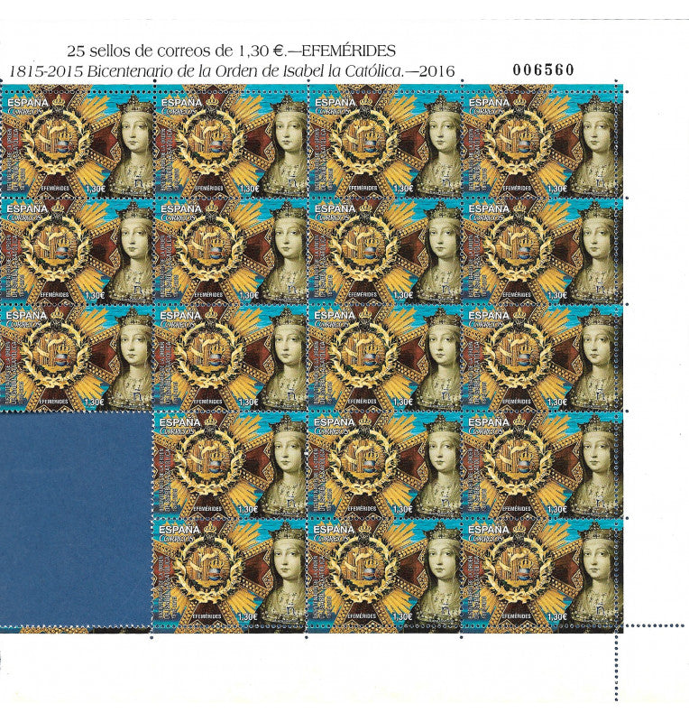 Spain Post Office, Bicentennial Stamp of the Order of Isabella the Catholic