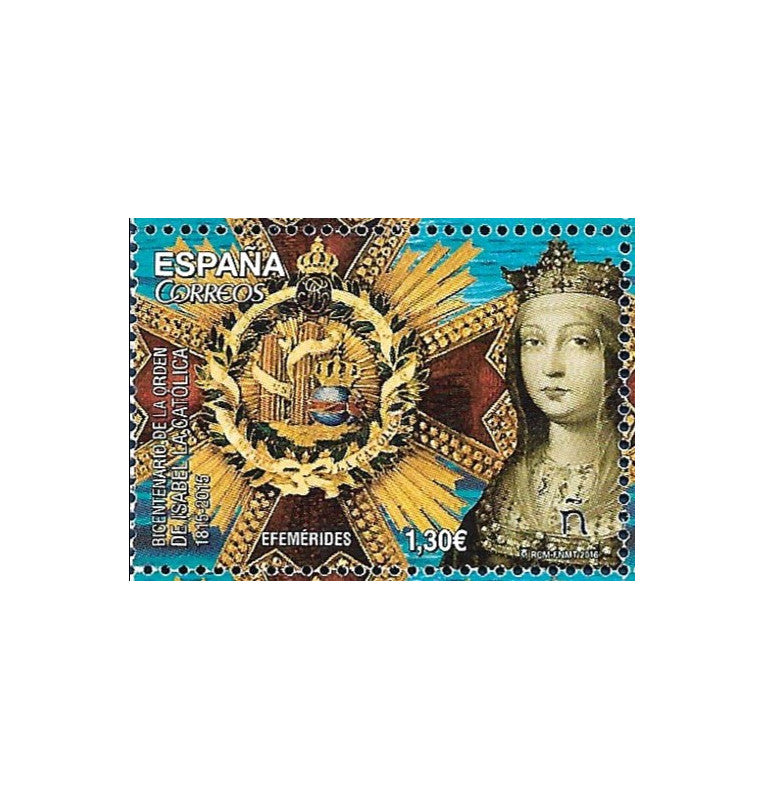 Spain Post Office, Bicentennial Stamp of the Order of Isabella the Catholic