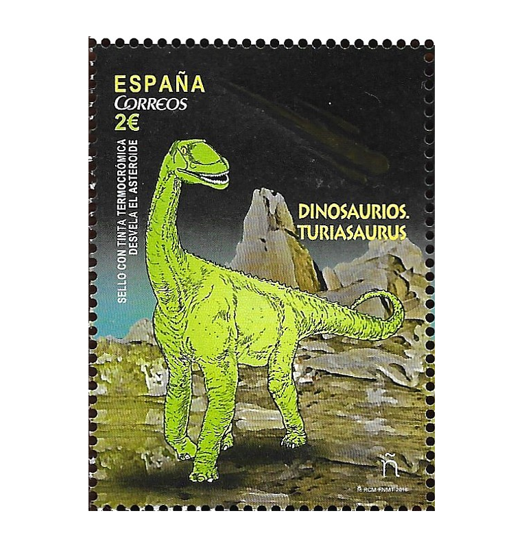 Spain Post Office, Dinosaur Tyrannosaurs Stamp