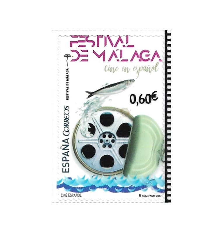 Spain Post Office, Málaga Festival Stamp, Spanish-language cinema