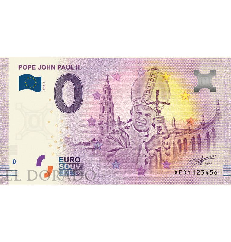 Vatican City State 0 Euro Souvenir Note 2018-2020