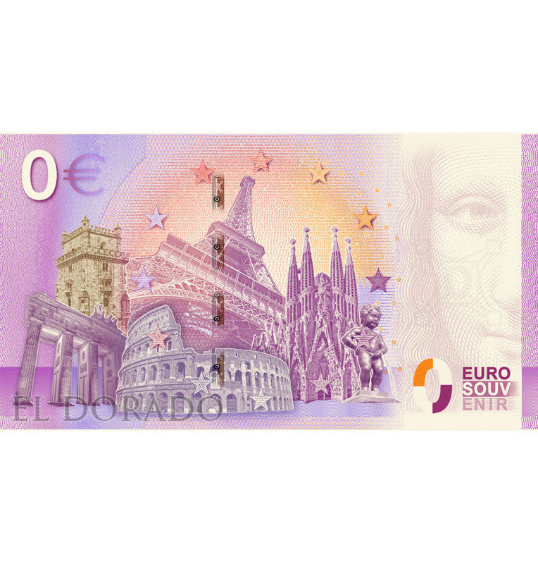 Estado de la Ciudad del Vaticano 0 Euro Souvenir Note 2019 Papa Pius XII