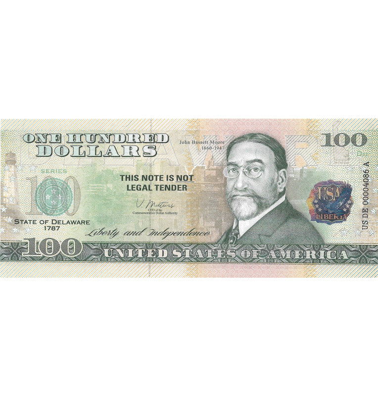 Estados Unidos 100 Dolares Estado de Delaware