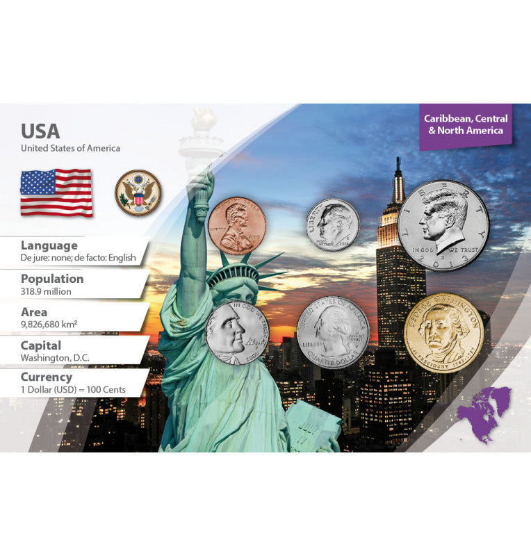 United States of America 1, 5 cents, 1/10, 1/4, 1/2, 1 dollar 1981-2019 KM 468, 381, 195a, New, 202b, 401