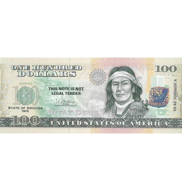Estados Unidos de América 100 Dolares Estado de Arizona