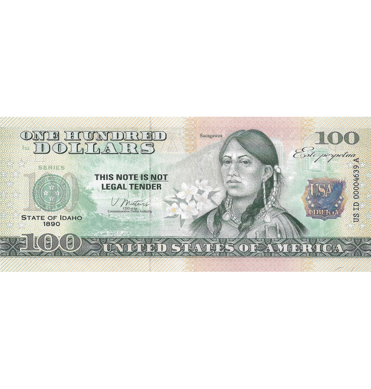 Estados Unidos de América 100 Dolares Estado de Idaho