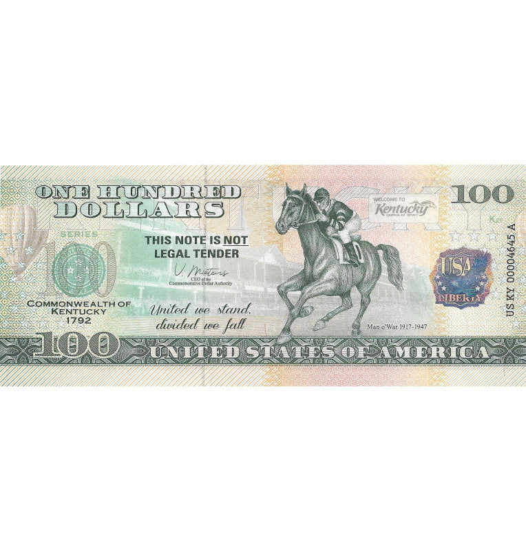 Estados Unidos de América 100 Dolares Estado de Kentucky