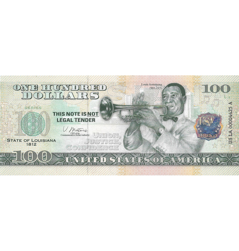 Estados Unidos de América 100 Dolares Estado de Louisiana