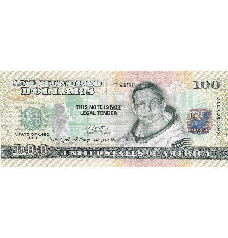 Estados Unidos de América 100 Dolares Estado de Ohio
