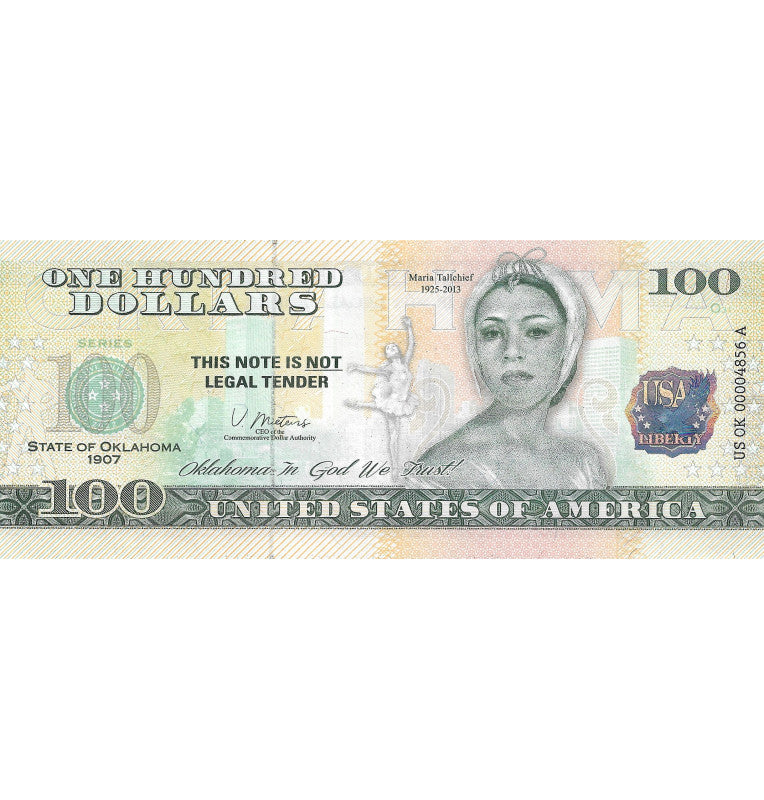 Estados Unidos de América 100 Dólares Estado de Oklahoma