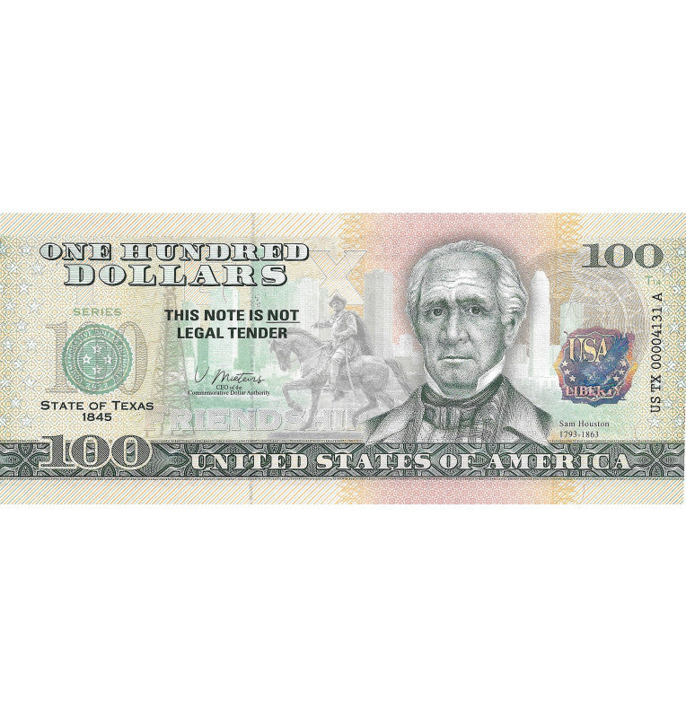 United States of America 100 Dollars State of Texas