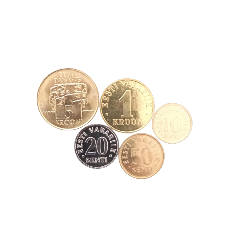 Estonia set of 5 coins 1992-2008