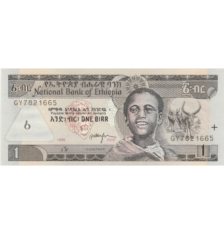 Ethiopia 1 Birr 2006 Pick 46d