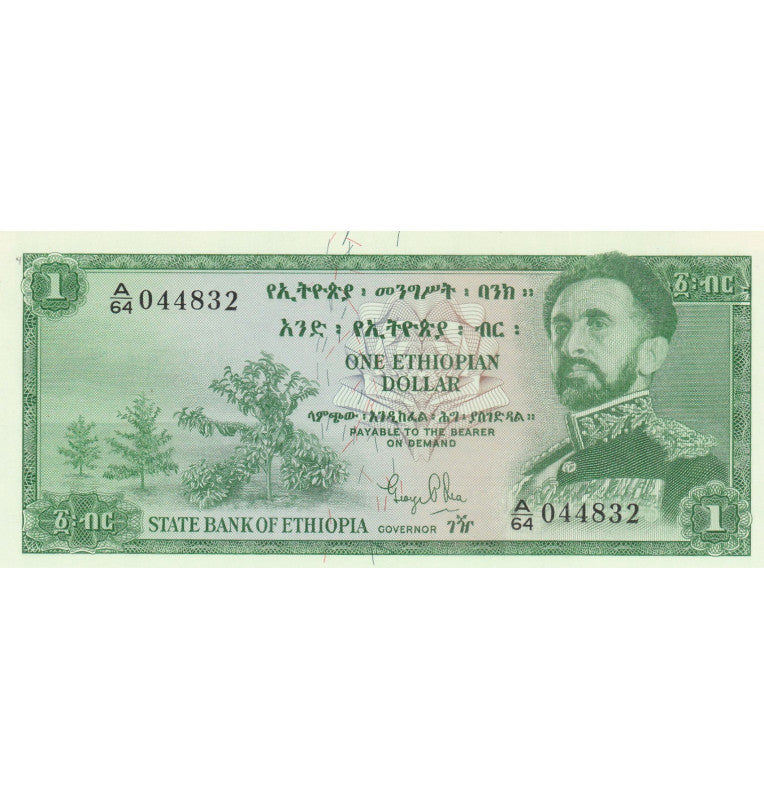 Ethiopia 1 Dollar 1961 Pick 18a