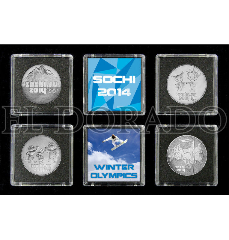 Russian Federation Collection of the Sochi Winter Olympic Games 1298, 1368, 1472, 1501 Year 2011-2014