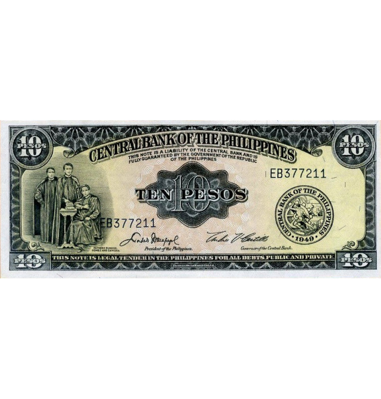 Philippines 10 Pesos 1949 ND Pick 136e