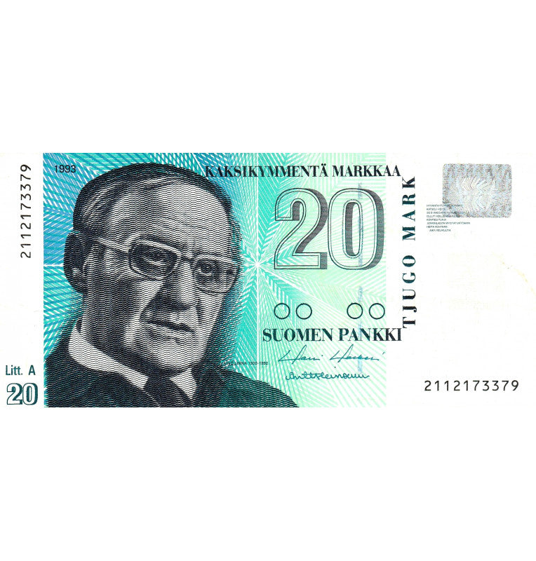 Finlandia 20 Markkaa 1993 Pick 123