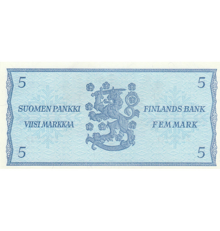 Finlandia 5 Markkaa 1963 Pick 106Aa