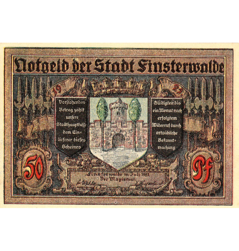 Finsterwalde Set 3 Notgelds 1921