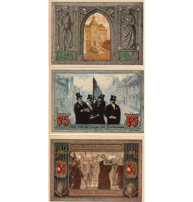 Finsterwalde Set of 3 Notgelds