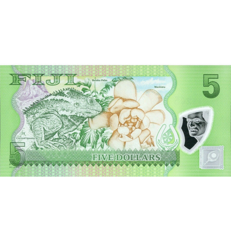 Fiji 5 Dollars 2013 ND Pick 115a Polymer