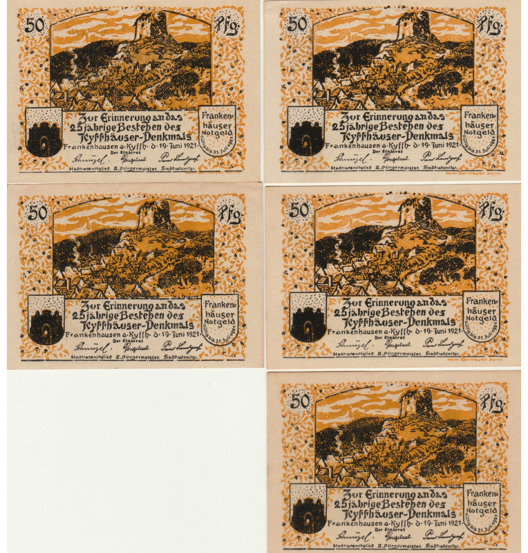 Frankenhauser  Set 5 Notgelds