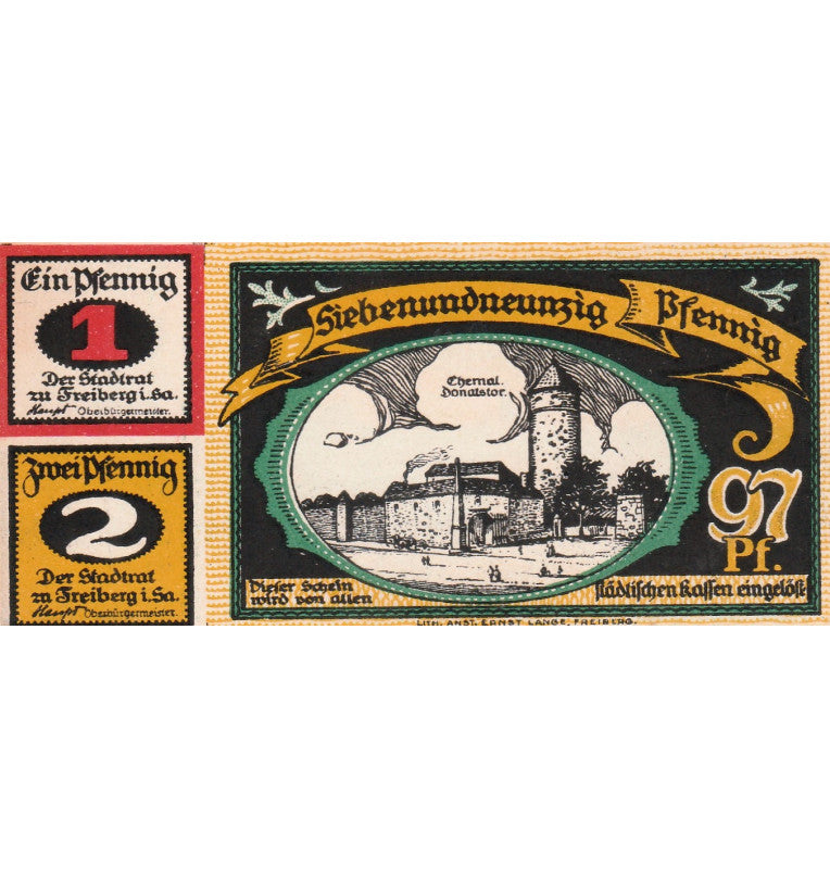 Freiberg Notgelds 3 en 1