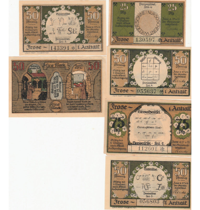Frose Set 7 Notgelds