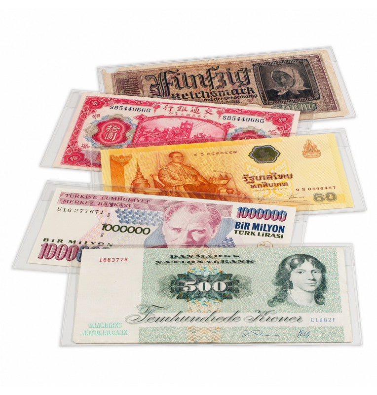 Protective sleeves for basic 170 banknotes (pack of 50)