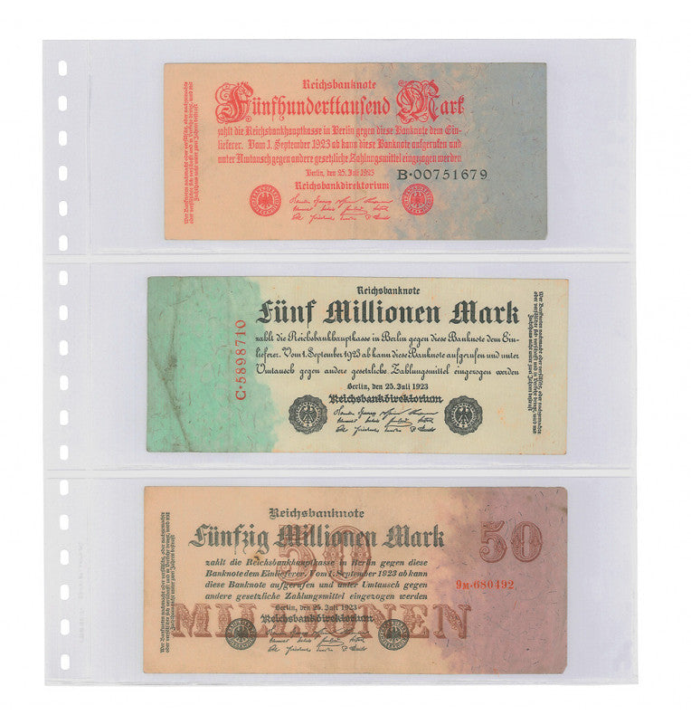 Linder Clear Album Covers Set, 3-Pocket, 10-Pack