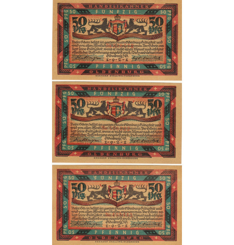 Funfzing Set 6 Notgelds