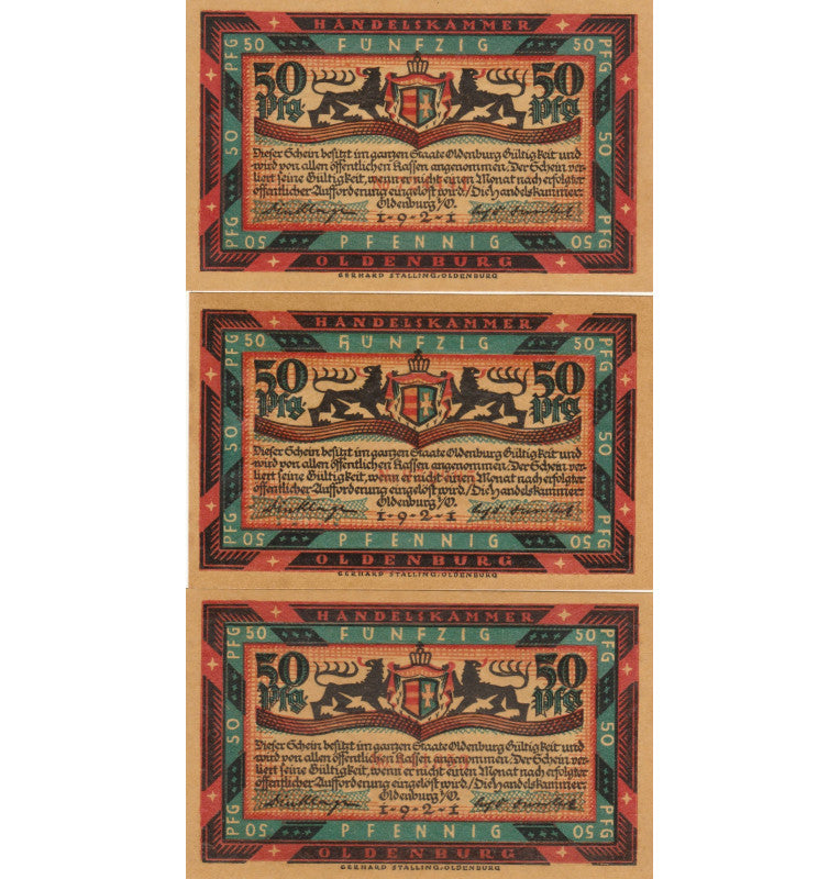 Funfzing Set 6 Notgelds