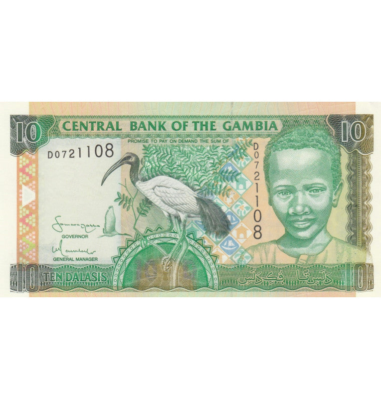 Gambia 10 Dalasis 2001 ND Pick 21c