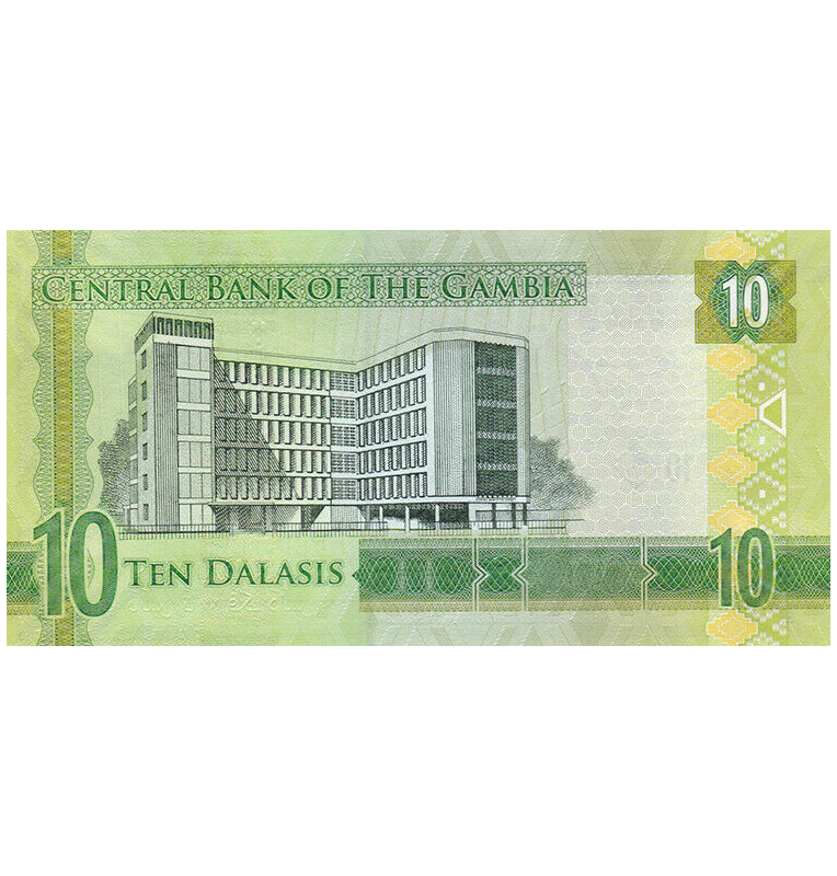 Gambia 10 Dalasis  2015 ND Pick 32