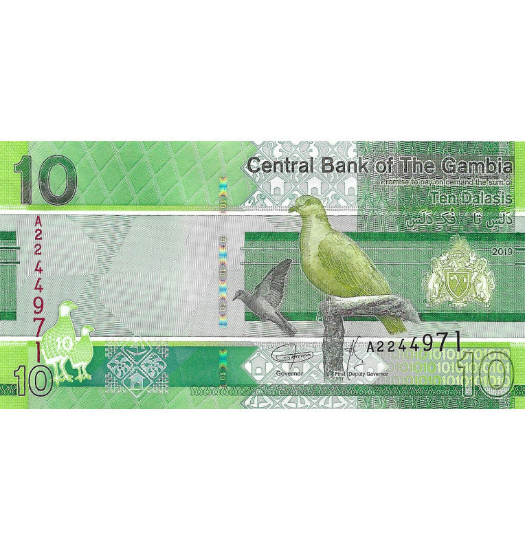Gambia 10 Dalasis 2019 Pick New