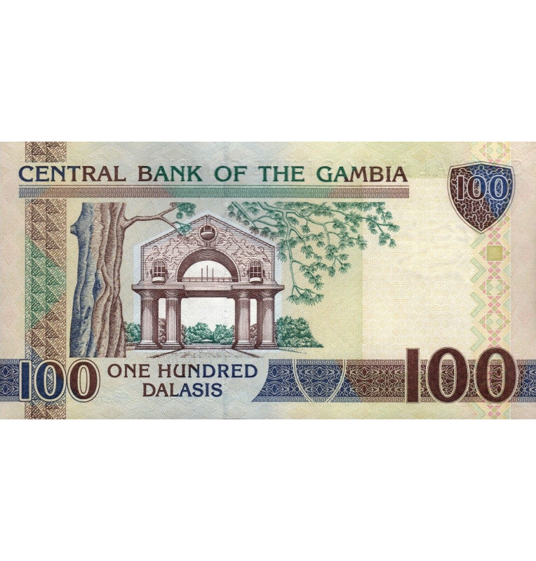 Gambia 100 Dalasis 2012 Pick 29c