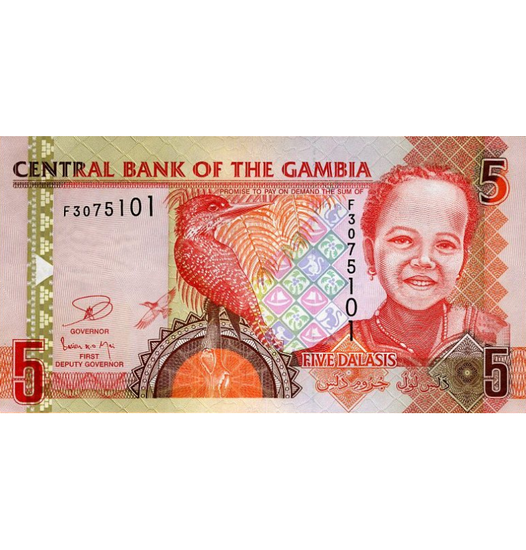 Gambia 5 Dalasis 2006 ND Pick 25c