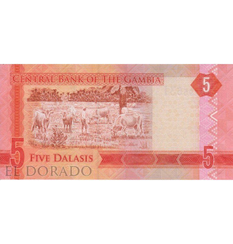 Gambia 5 Dalasis 2015 ND Pick 31