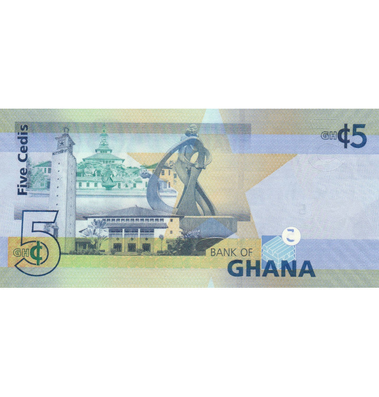 Ghana 5 Cedis 2015 Pick 38f