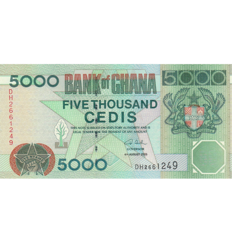 Ghana 5,000 Cedis 2003 Pick 34i
